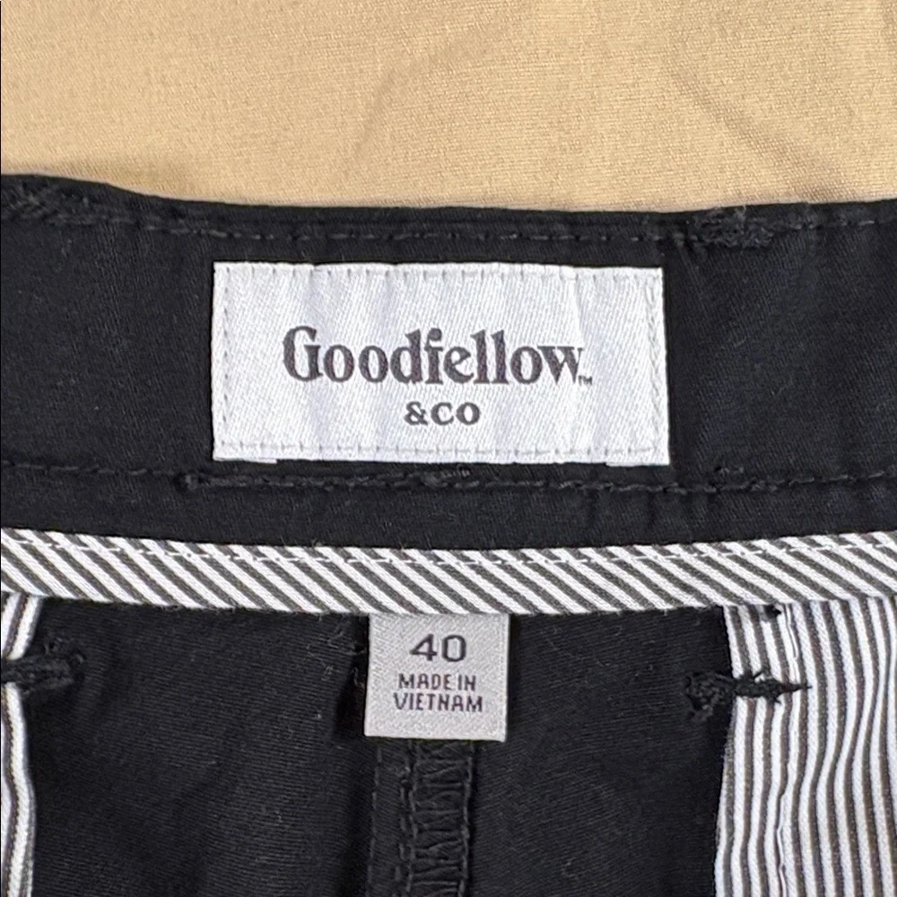 Goodfellow & Co Men's Every Wear Flat-Front Shorts Size 40 Black 5